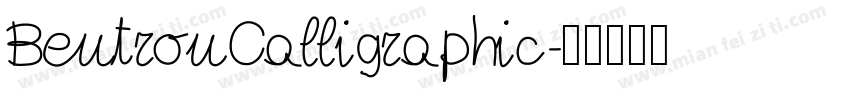 BentronCalligraphic字体转换