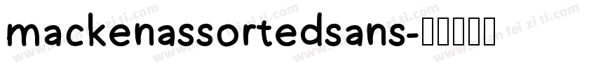 mackenassortedsans字体转换