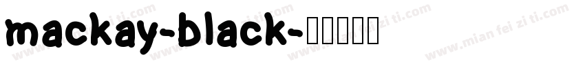 mackay-black字体转换