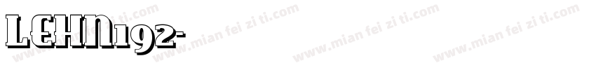 LEHN192字体转换
