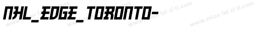 NHL_Edge_Toronto字体转换