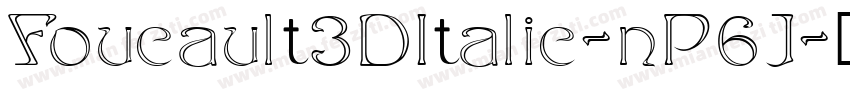 Foucault3DItalic-nP6J字体转换