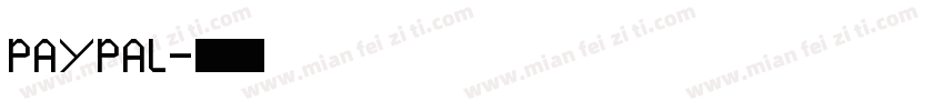 PAYPAL字体转换