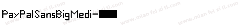 PayPalSansBigMedi字体转换