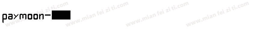 paymoon字体转换