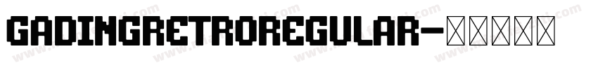 GadingRetroRegular字体转换