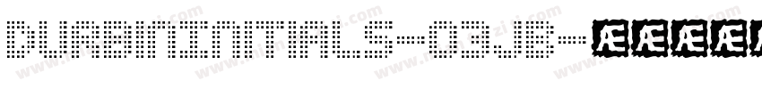 DurbinInitials-o3JB字体转换