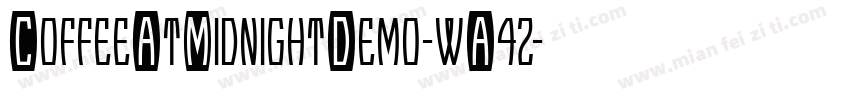 CoffeeAtMidnightDemo-wA4z字体转换