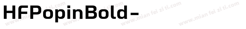 HFPopinBold字体转换