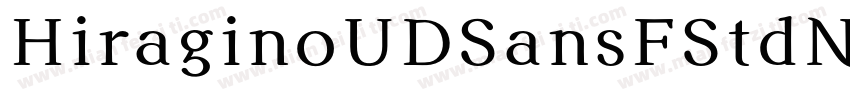 HiraginoUDSansFStdN-字体转换