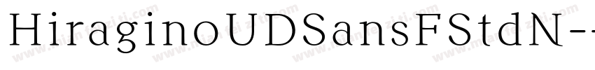 HiraginoUDSansFStdN-字体转换