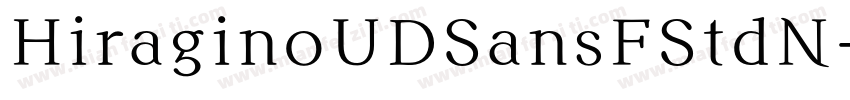 HiraginoUDSansFStdN-字体转换