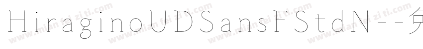 HiraginoUDSansFStdN-字体转换
