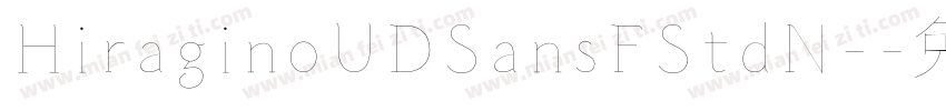 HiraginoUDSansFStdN-字体转换