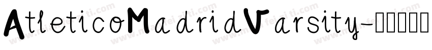 AtleticoMadridVarsity字体转换