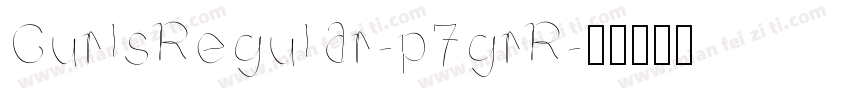 CurlsRegular-p7grR字体转换