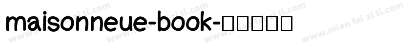 maisonneue-book字体转换