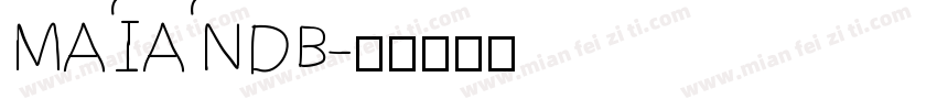 MAIANDB字体转换