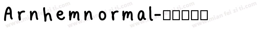 Arnhemnormal字体转换