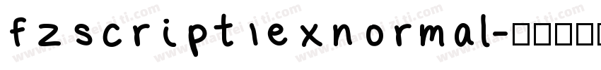 fzscript1exnormal字体转换