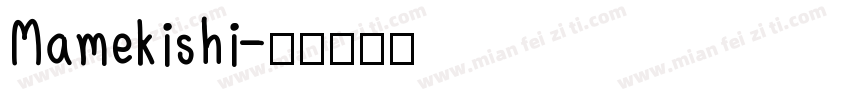 Mamekishi字体转换