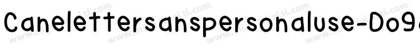 Canelettersanspersonaluse-Do9d字体转换