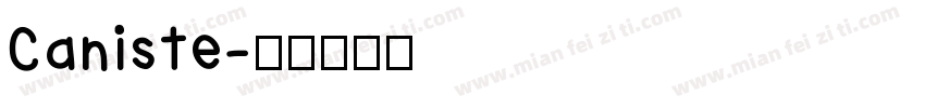 Caniste字体转换
