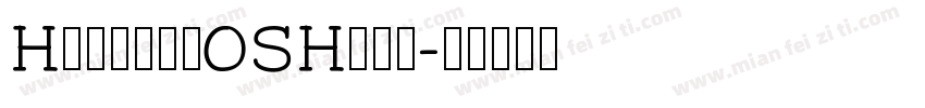 HarmonyOSHans字体转换