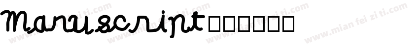 Manuscript字体转换
