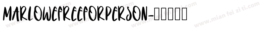 MARLOWEFREEFORPERSON字体转换