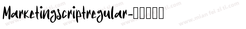 Marketingscriptregular字体转换