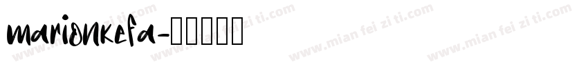 marionkefa字体转换