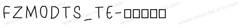 FZMODTS_TE字体转换