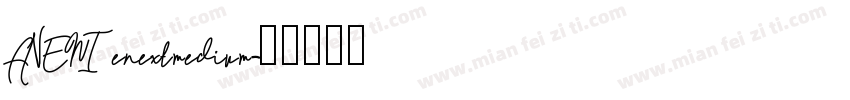 AVENIenextmedium字体转换