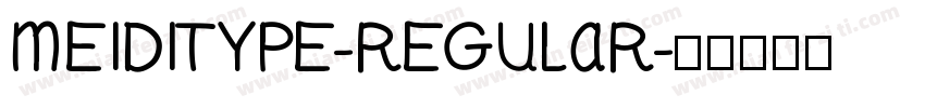 MEIDITYPE-REGULAR字体转换