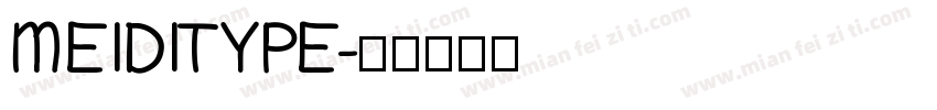 MEIDITYPE字体转换