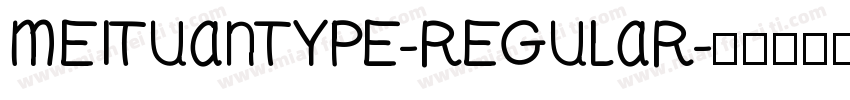 MEITUANTYPE-REGULAR字体转换