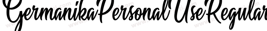 GermanikaPersonalUseRegular字体转换