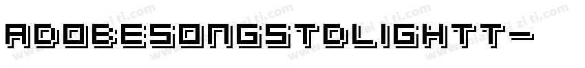 adobesongstdlightt字体转换
