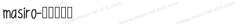 masiro字体转换