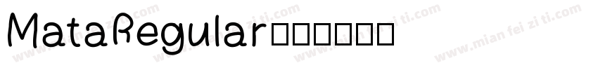 MataRegular字体转换