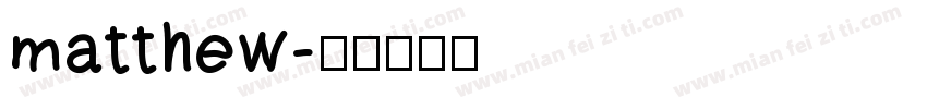 matthew字体转换