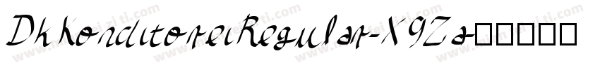 DkKonditoreiRegular-X9Za字体转换
