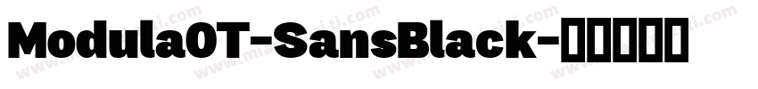 Modula0T-SansBlack字体转换