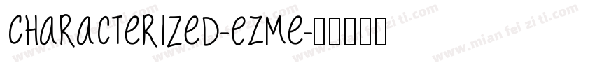 Characterized-EZMe字体转换