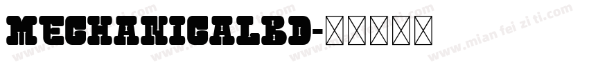 MECHANICALBD字体转换