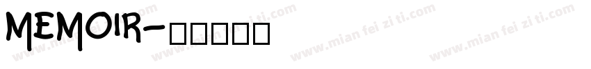 MEMOIR字体转换