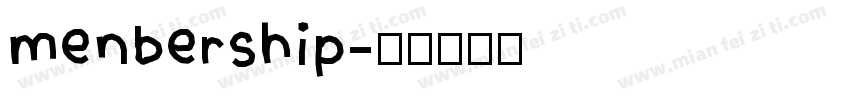 menbership字体转换