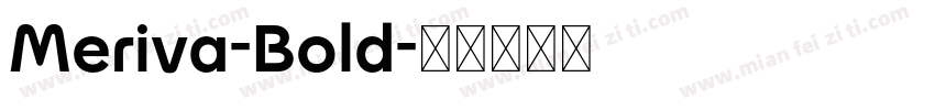 Meriva-Bold字体转换