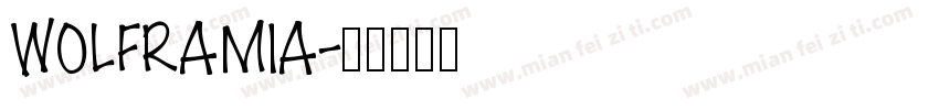 WOLFRAMIA字体转换
